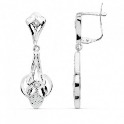 Pendientes oro 18 ktes. cubanos 35X11 mm