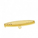 Alfiler oro 18 ktes. bebe tallado  30 X 6mm