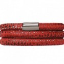 Pulsera Endless red reptile  57 cms 1002-57