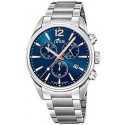 Reloj Lotus cab. 18690/2 ace. crono. esf. azul rose