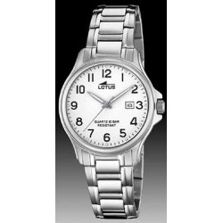 Reloj Lotus sra. 18655/1 ace. esf. blanca