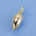 Colgante oro 18 ktes. bellota 14 X 6 mm