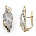 Pendientes oro 18 ktes.bic. 19 X 6mm