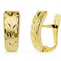 Pendientes oro 18 ktes. lapidados.