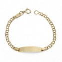 Pulsera oro 18 ktes con chapa 11.5 cm X 2mm hungara