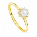 Sortija oro 18 ktes. perla comunion