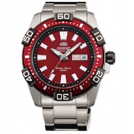 Reloj Orient Automatico 147-FEM7R002H9 ace. esf. roja