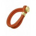 Pulsera Mi Moneda M-BRACAM-04-43-21 cuero naranja