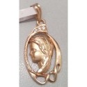 Medalla virgen niña de oro 18 kilates
