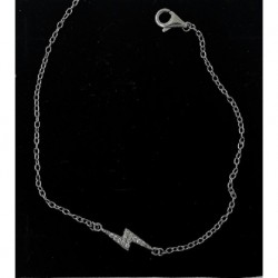 Pulsera plata 19 cms rayo circ.