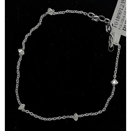 Pulsera plata 19 cms discos