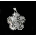 Colgante Mama flor nacar 3cms