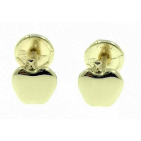 Pendientes de oro manzanas 4.7 mm rosca