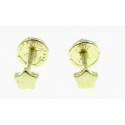 Pendientes de oro estrallas de 3.2 mm con cierre d