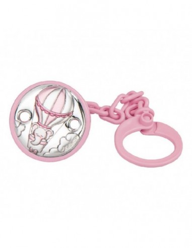 Pinza de chupete laminado rosa E0925-R