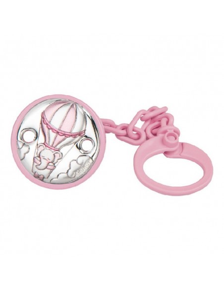 Pinza de chupete laminado rosa E0925-R