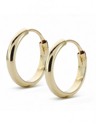 aros media caña oro 18 ktes 16 x 2 mm