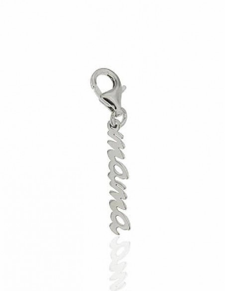 Colgante de plata MAMA-CALADO-LISA 22MM