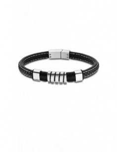 Pulsera Lotus Style LS2056-2/1 acer. cab. negra.