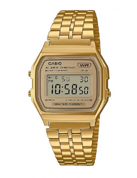Reloj Casio A158WETG-9AEF retro, vintage dorado