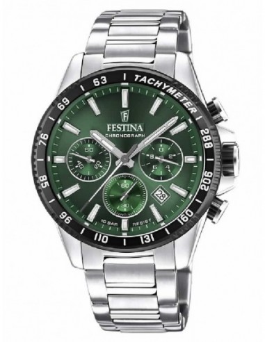 Reloj Festina cab. F20560/4 crono. ace. esf. verd.