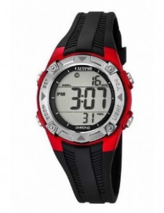 Reloj Calypso niño K5685/6 dig. cor. esf. ro/neg.