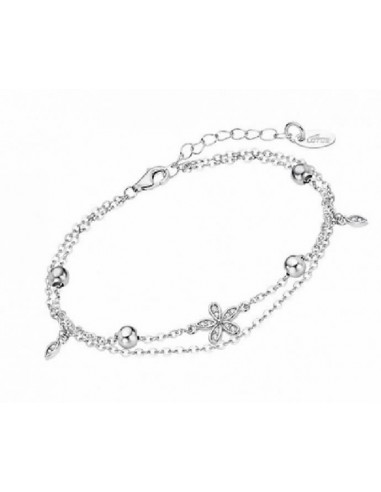 Pulsera Lotus Silver LP3178-2/1 flor bolitas