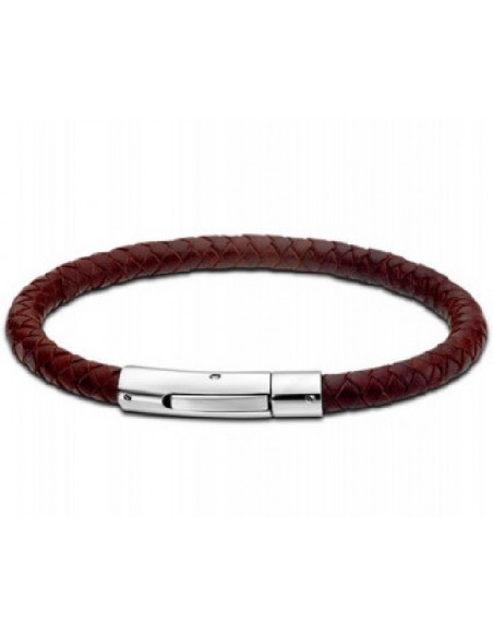 Pulsera Lotus Style cab. LS1119-2/2 acero y cuero