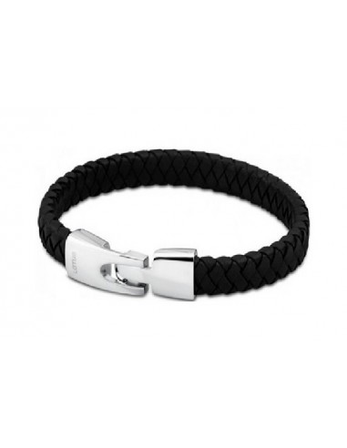 Pulsera Lotus Style cab. LS1517-2/2 ace. cuero