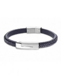 Pulsera Lotus Style cab. LS1965-2/2 acer. azul.