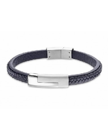 Pulsera Lotus Style cab. LS1965-2/2 acer. azul.