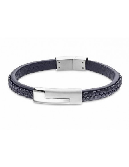 Pulsera Lotus Style cab. LS1965-2/2 acer. azul.