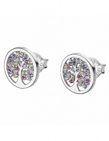 Pendientes Lotus Silver sra.  LP1890-4/1 arbol multicolor