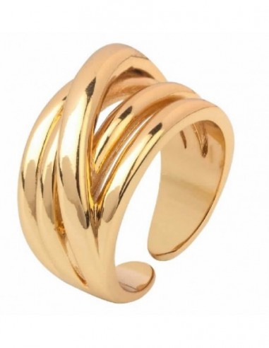 Anillo chapado tiras talla 12 a 14 Vidal & Vidal
