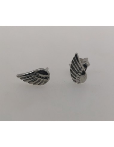Pendientes plata forma alas