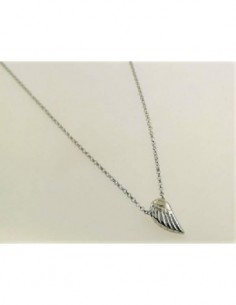 Collar plata de ley forma de Ala