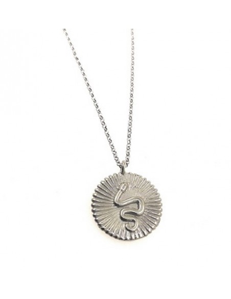 Collar plata Serpiente 028867-1-1
