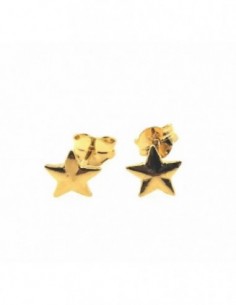 Pendientes plata chapada estrella 019217-2-1