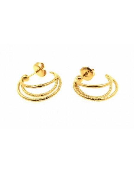 Pendientes plata chapada ci 019270-2-1-M