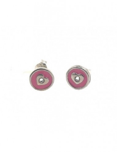 Pendientes plata corazon 019103-1-1-ROSA-1