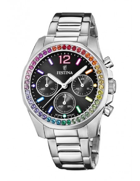 Reloj Festina sra. F20606/3 ace. esf. ne.