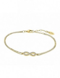 Pulsera Lotus Silver sra. LP1859-2/3 infinito dorado