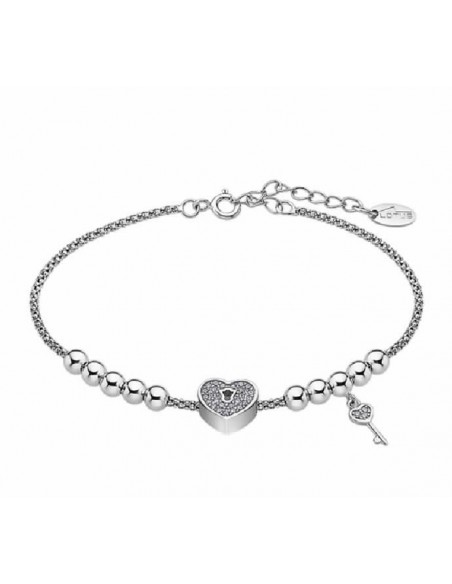 Pulsera Lotus Silver sra. LP1985-2/1 candado corazon llave