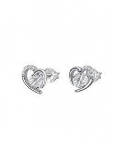 Pendientes Lotus Silver sra. LP3106-4/1 corazon circ.