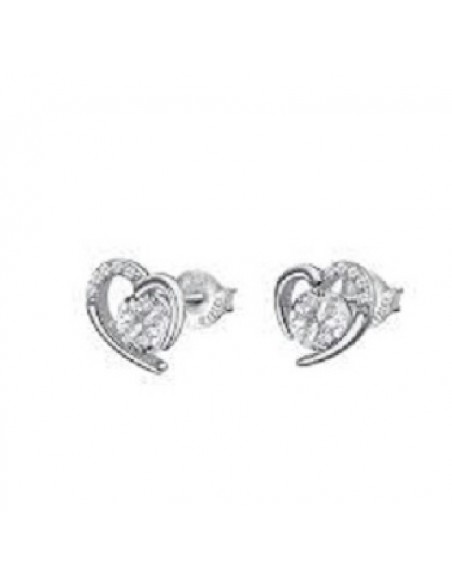 Pendientes Lotus Silver sra. LP3106-4/1 corazon circ.