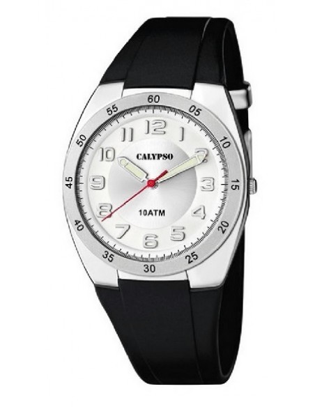 Reloj Calypso K5753/4 cab. cor. esf. blanc.
