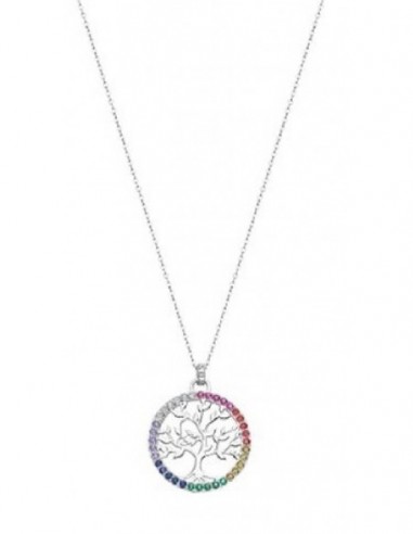 Collar Lotus Silver sra. LP1746-1/3 arbol multicolor