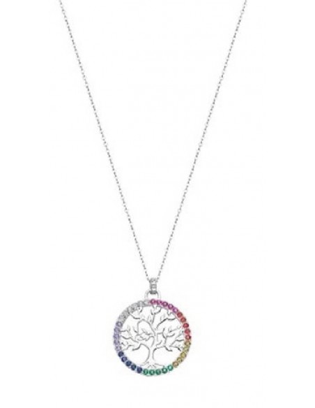 Collar Lotus Silver sra. LP1746-1/3 arbol multicolor
