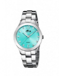Reloj Lotus sra. 18884/4 acer. esf. turquesa