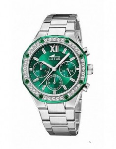 Reloj Lotus sra. 18872/1 crono. acer. esf. verde